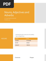 Noun, Adjective and Adverbs