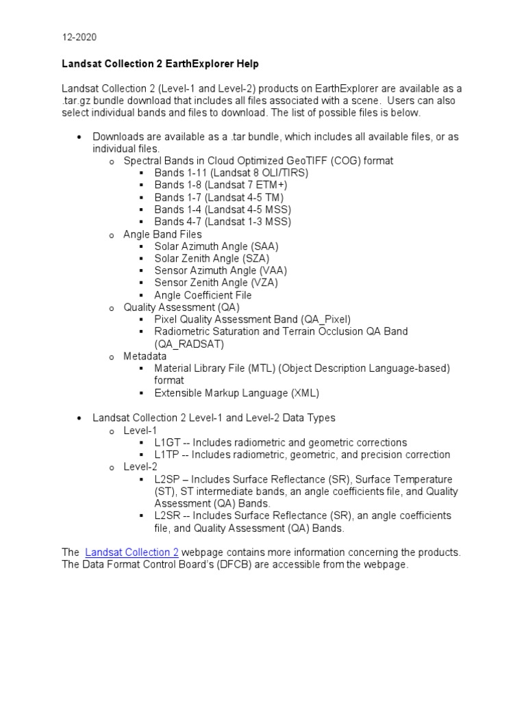 Lansat 8 Download Tutorial Eartexplorer | PDF | System Software ...