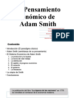 El Pensamiento de Adam Smith - Semestre - 2021-2022