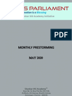 Monthly Prestorming May 2020