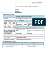 4° - Sesión - Conocemos Acciones para La Prevención de Un Desastre Natural