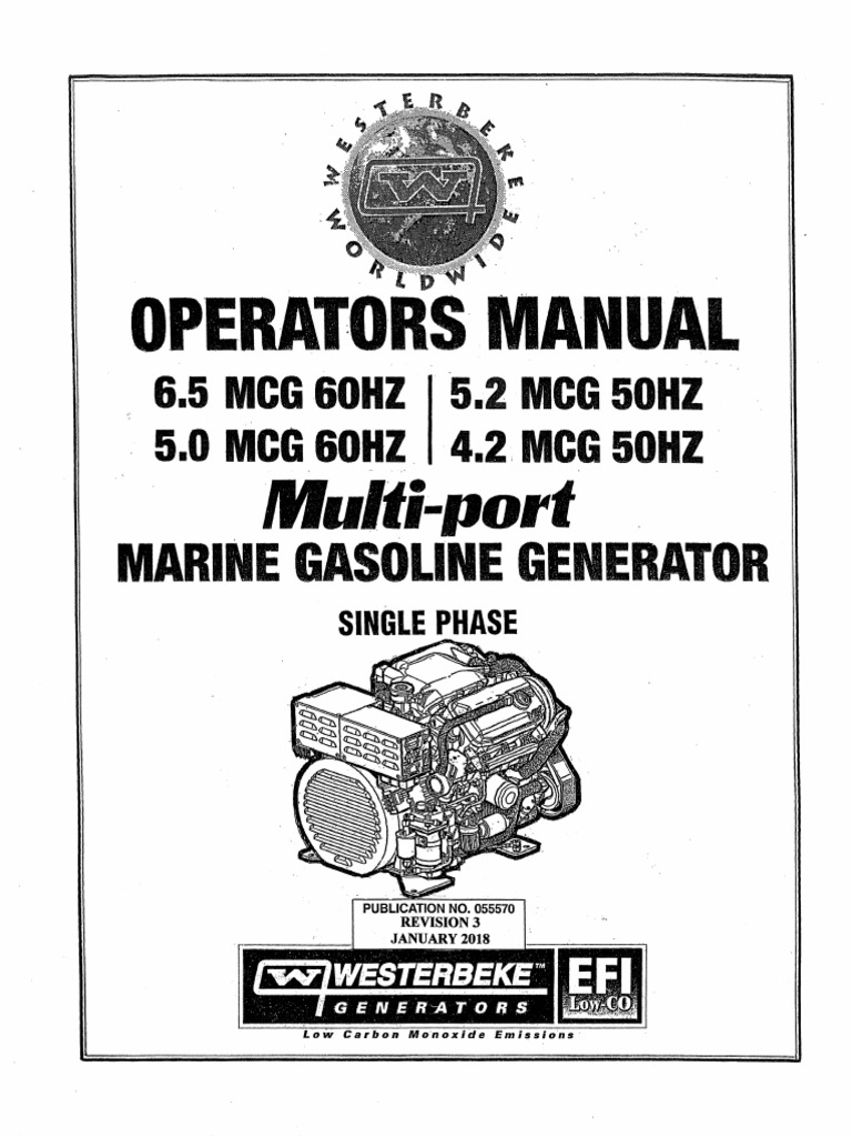 Operator Manual 5 0 6 5 Mcg 055570 Pdf Exhaust Gas Mechanical