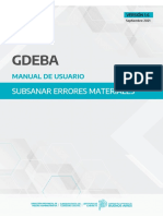Clase 3. GDEBA - Manual Cómo Subsanar Errores Materiales