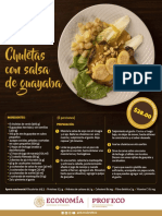 Platillo Sabio Chuletas en Salsa de Guayaba