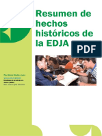 Resumen de Hechos Históricos de La EDJA