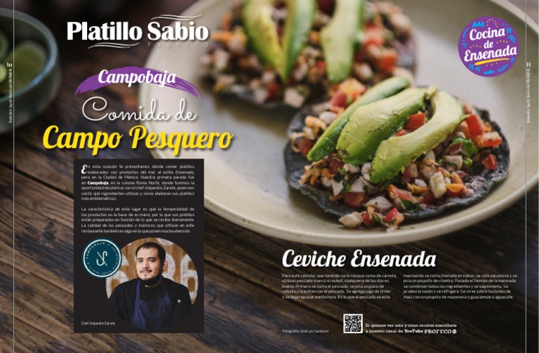 Platillo Sabio Ceviche Ensenada | PDF | Cocina norteamericana | Alimentos