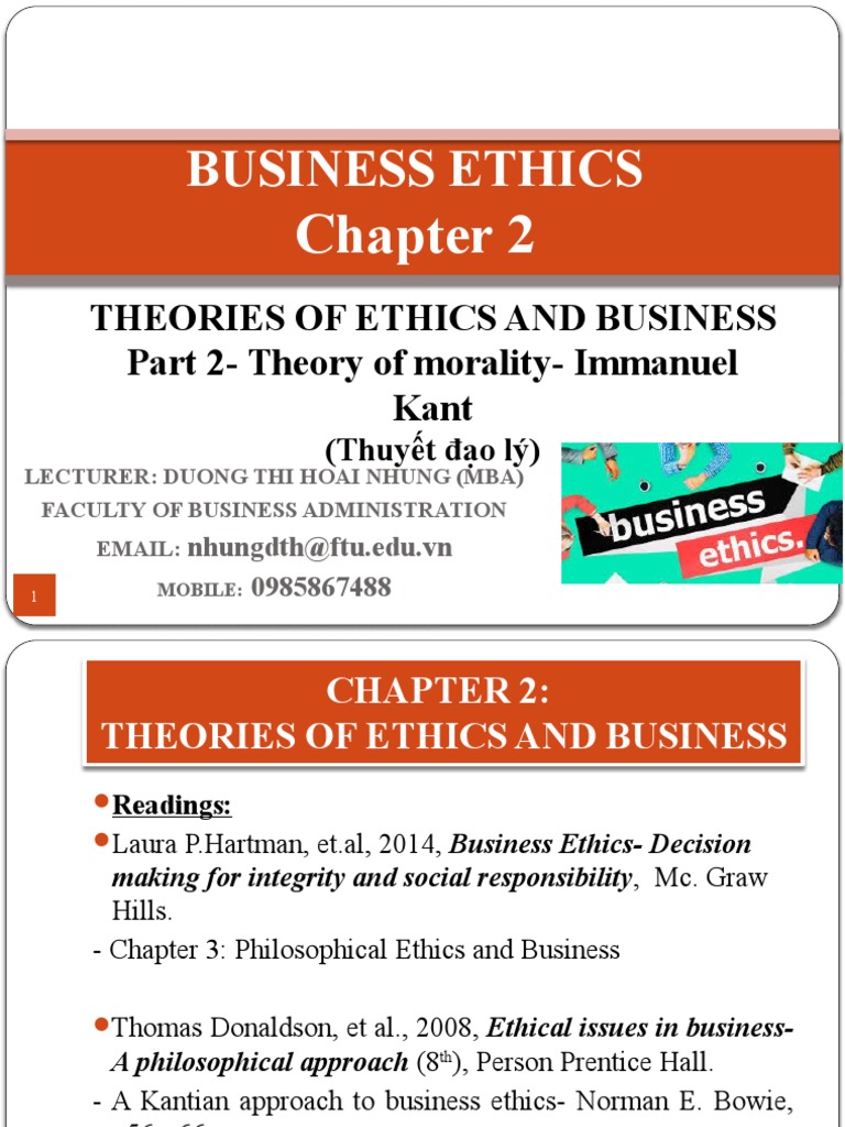 Kant's Categorical Imperative in Business | PDF | Immanuel Kant | Autonomy