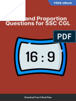 Ratio and Proportion Questions For SSC CGL