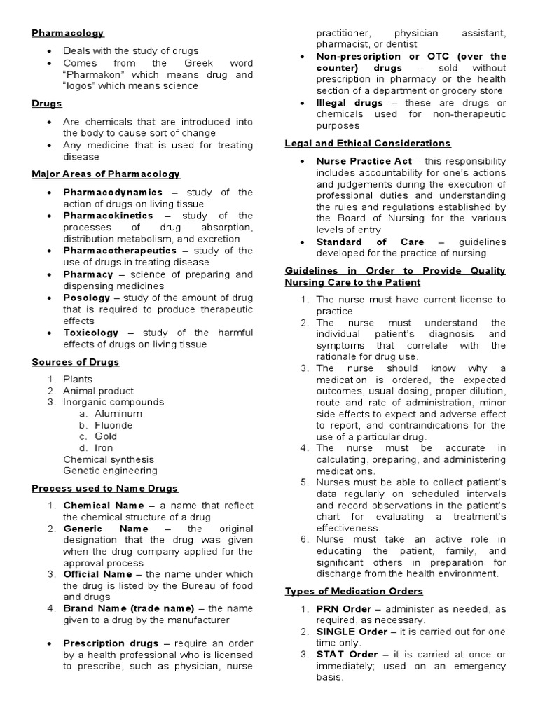 Essentials of Pharmacology in Nursing | PDF | Pharmacology | Pharmacy