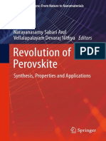 Revolution of Perovskite: Narayanasamy Sabari Arul Vellalapalayam Devaraj Nithya Editors