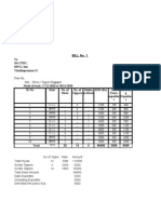 Bill No. 1: To M/s ITDC, HPCL Site Visakhapatnam-11