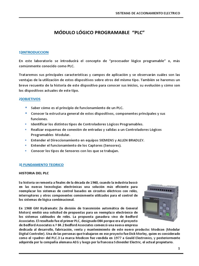 Plc Y Sensores Pdf Controlador Lógico Programable Sensor