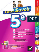 Tout Savoir 5e