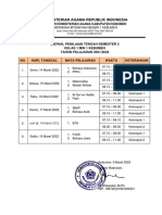 JADWAL PTS KELAS 1 SEM 2