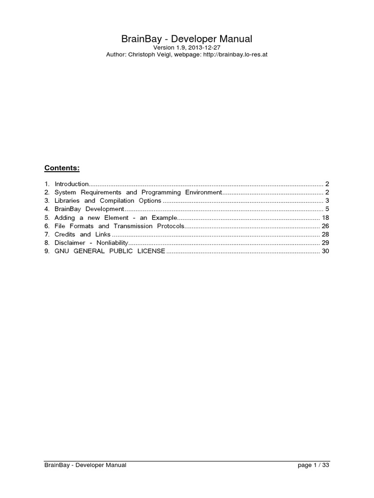 BrainBay Developer Manual | PDF | Library (Computing) | Integrated ...