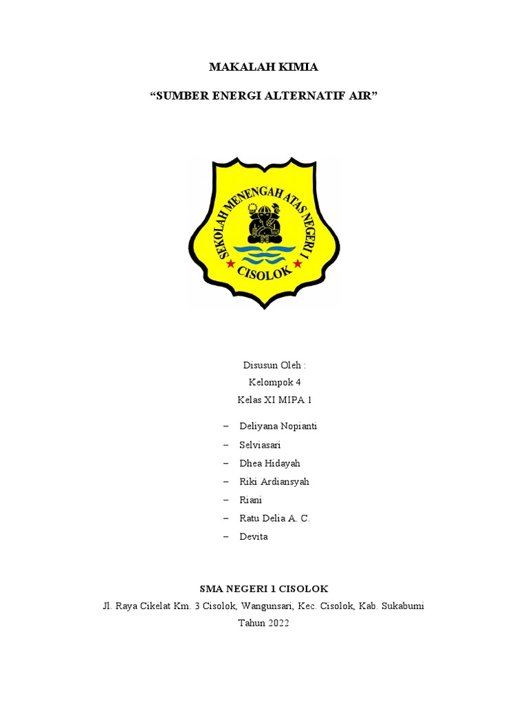 Makalah sumber energi alternatif air pdf