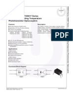 FOD814 Series, FOD817 Series 4-Pin High Operating Temperature Phototransistor Optocouplers