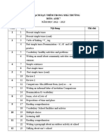 Kế hoạch dạy thêm môn Anh 7 năm học 2022-2023