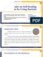 Case Study on Self-healing Concrete