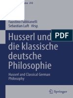 (Phaenomenologica 212) Faustino Fabbianelli, Sebastian Luft (Eds.) - Husserl Und Die Klassische Deutsche Philosophie - Husserl and Classical German Philosophy-Springer International Publishing (2014)