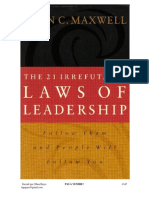 THE 21 IRREFUTABLE LAWS OF LEADERSHIP