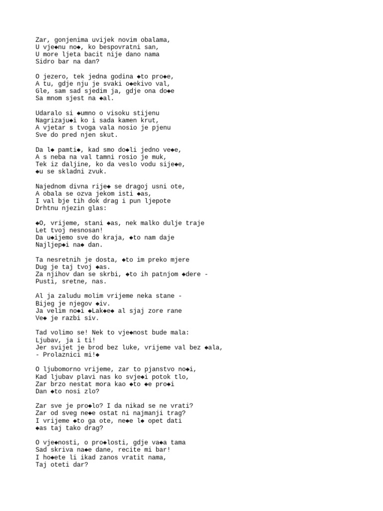 Alphonse de Lamartine Jezero PDF