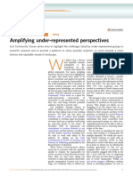 Amplifying Under-Represented Perspectives: Editorial