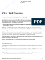 B15.5 - Safety Precautions - IGCSE AID