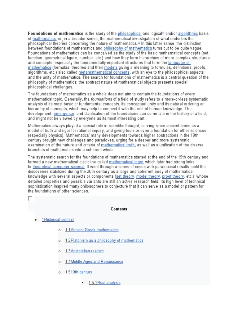 Foundations of mathematics pdf mathematics geometry