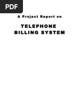 Telephone Billing System