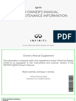 Infiniti 2019 QX50 Owners Manual and Maintenance Information en