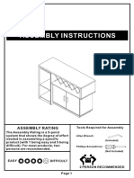 YNJ-1778C5 Buffet Cabinet Assembly Instructions EN