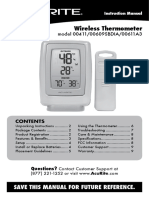 Acurite 00411 00609SBDIA 00611A3 Wireless Thermometer Instruction Manual EN