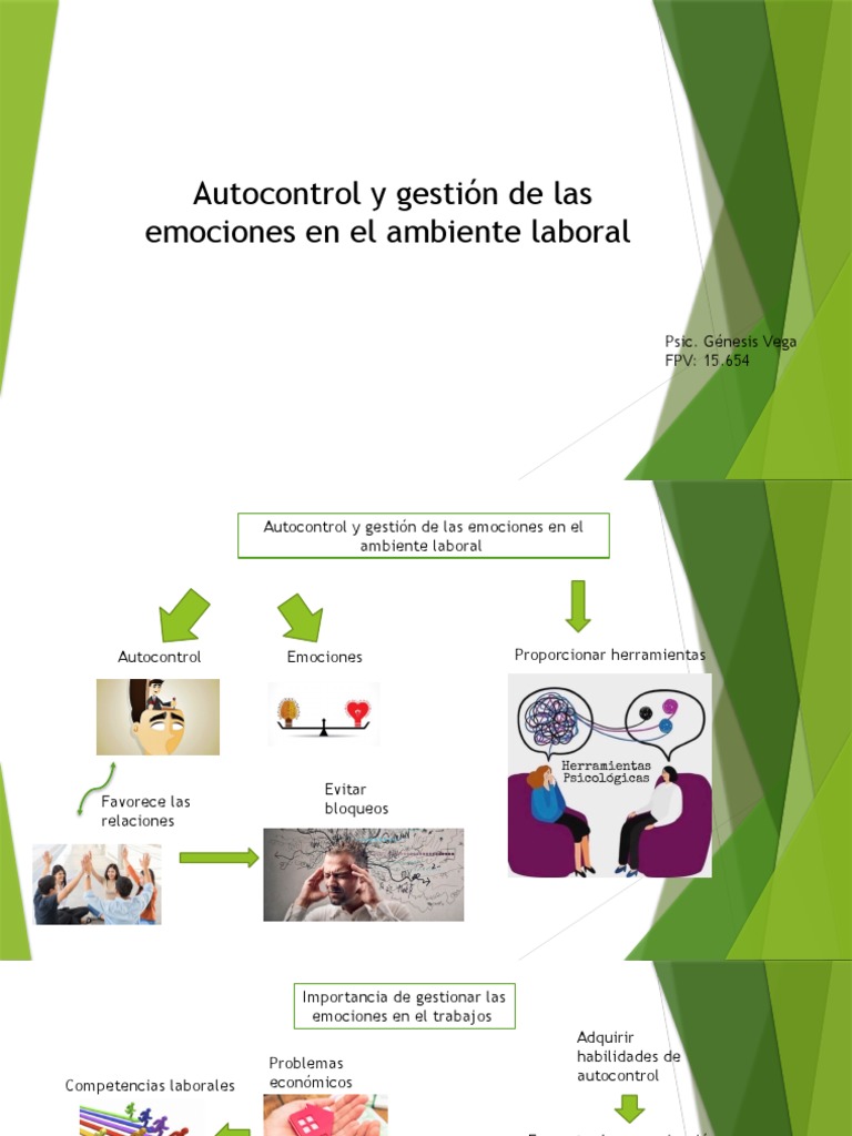 Autocontrol y emociones laborales | PDF | Las emociones | Inteligencia ...