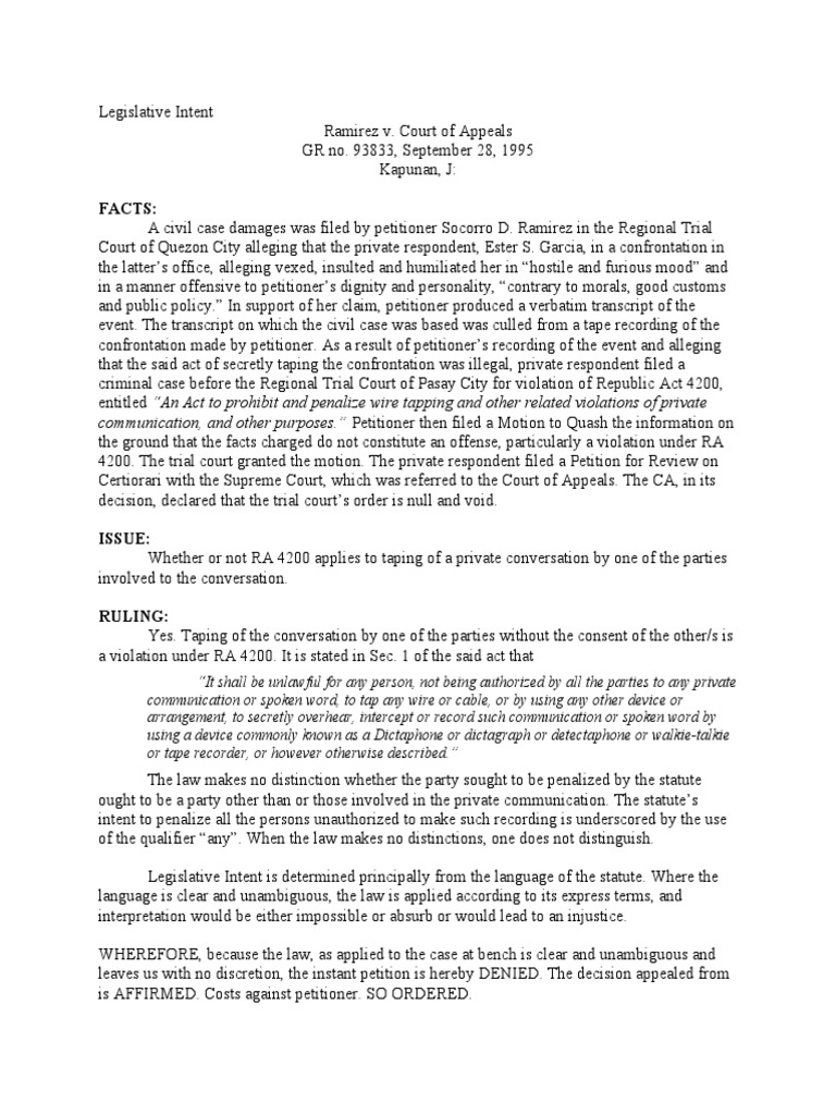 Legislative Intent PDF Annulment Government Institutions