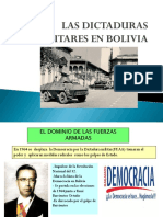 Las Dictaduras Militares en Bolivia