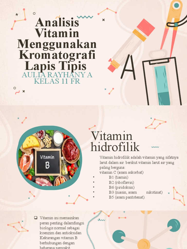 VITAMIN ANALYSIS USING THIN LAYER CHROMATOGRAPHY PDF