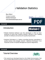 Process Validation Statistics Title