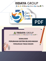 Sosialiasi - Perubahan Seleksi Masuk PTN & Penyesuaian Program Tridaya