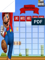 Súper Mario Bros HORARIO