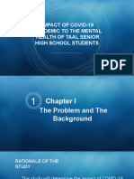 Impact of Covid-19 Pandemic To The Mental Health of Taal Senior High School Students