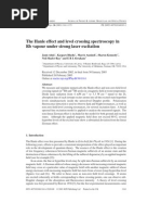 The Hanle Effect and Level Crossing Spectroscopy in RB Vapour Under Strong Laser Excitation