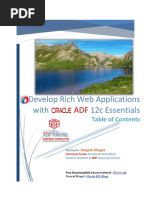 Oracle ADF Training TOC