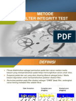 Metode Integrity Test Filter Non Destructive