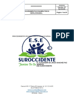 Examen físico cefalocaudal ESE Suroccidente