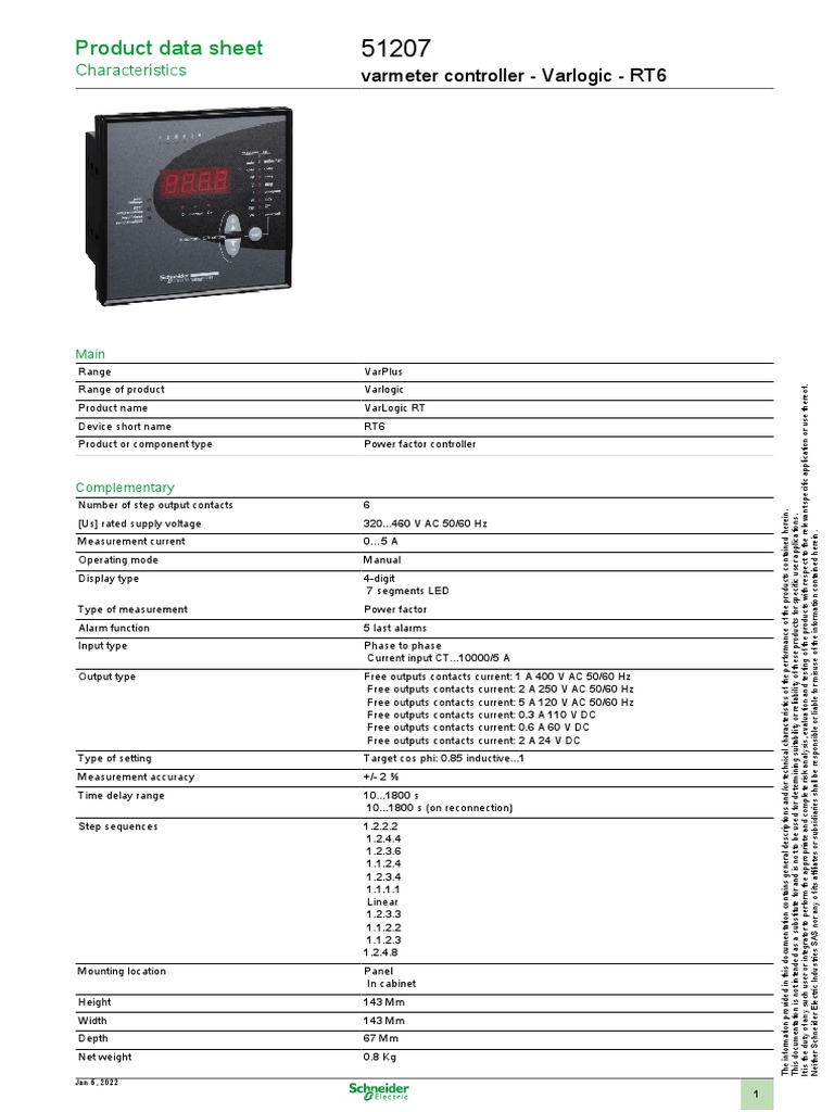RT6, 6steps Controller | PDF | Alternating Current | Manufactured Goods