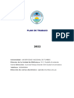 Plan de Trabajo de Biblioteca