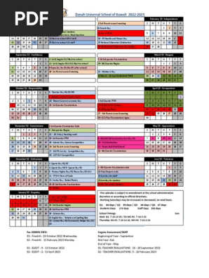 Calendar 2022-2023