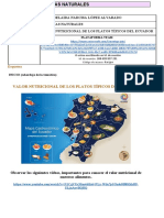 Actividades de Ciencias Naturales Proyecto 2 8vo A JJKK