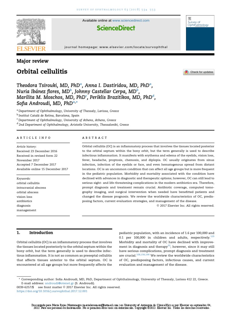 Orbital Cellulitis 2018 | PDF | Methicillin Resistant Staphylococcus ...